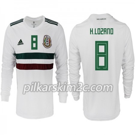 Koszulka Meksyk H. LOZANO 8 Precz Mistrzostwa Świata 2018 - Koszulki Piłkarskie(L/S)